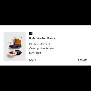 Toddler GAP Sherpa Duck Boots Excellent shape size 10/11